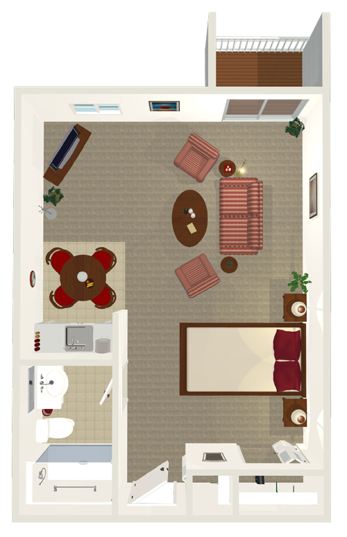 Studio Suite floor plan