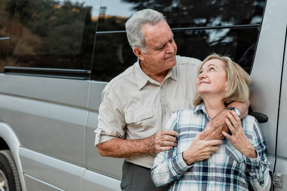 Senior couple for driving assessment